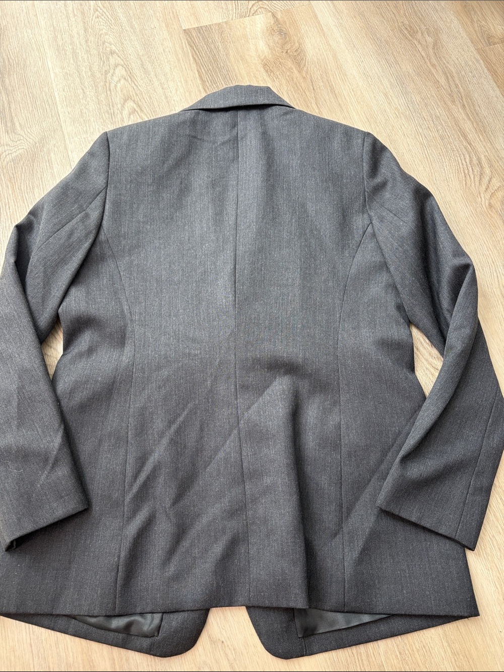 Vintage Pendleton Gray Virgin Wool Blazer Size 10 business casual minimalist - Picture 4 of 6